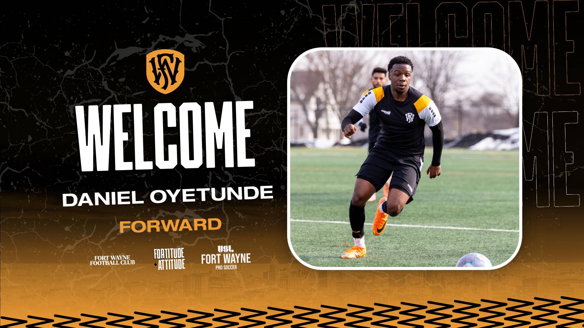 Daniel Oyetunde, product of Arsenal's famed academy, joins Fort Wayne Football Club roster featured image