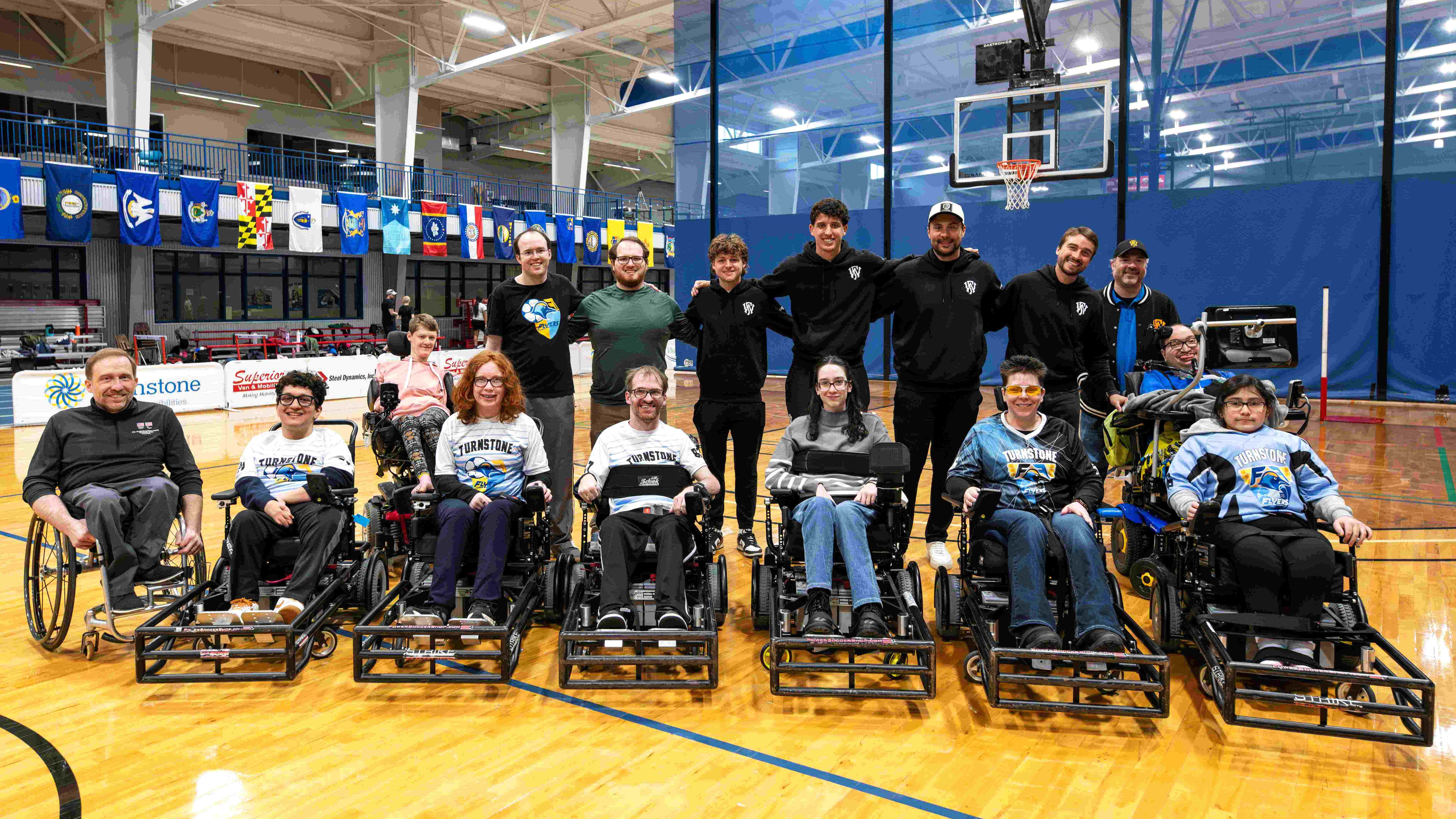 Fort Wayne Football Club players meet with Turnstone's incredible power soccer athletes featured image