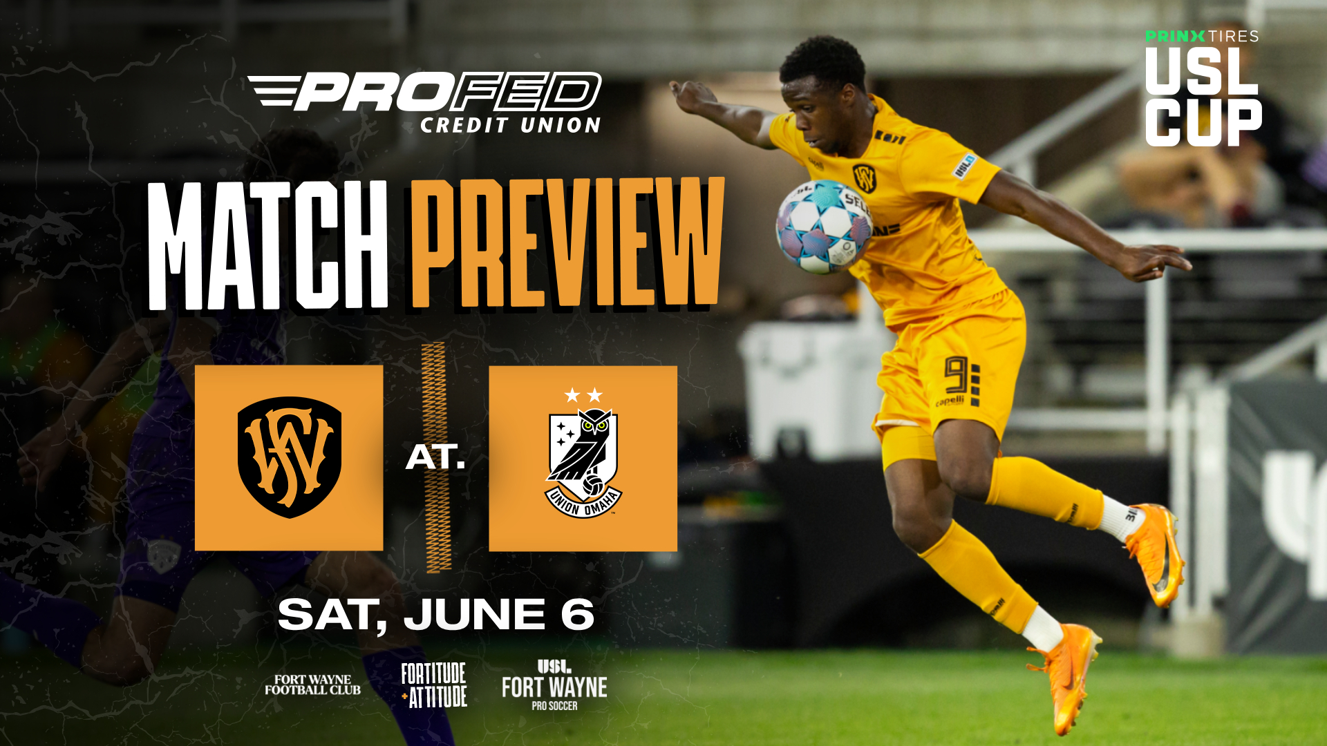2 surging USL League One clubs, Fort Wayne Football Club and Union Omaha, set to square off in Prinx Tires USL Cup match featured image