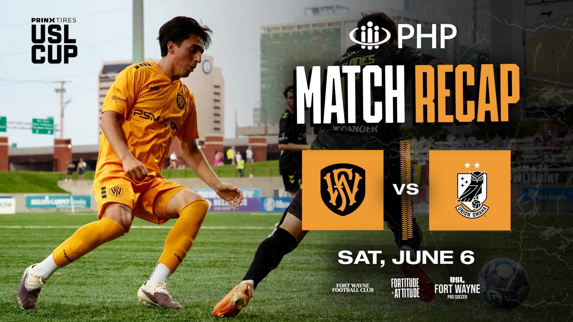 'Proud of the group': Fort Wayne Football Club rallies against Union Omaha but falls 4-2 in USL Cup road match featured image