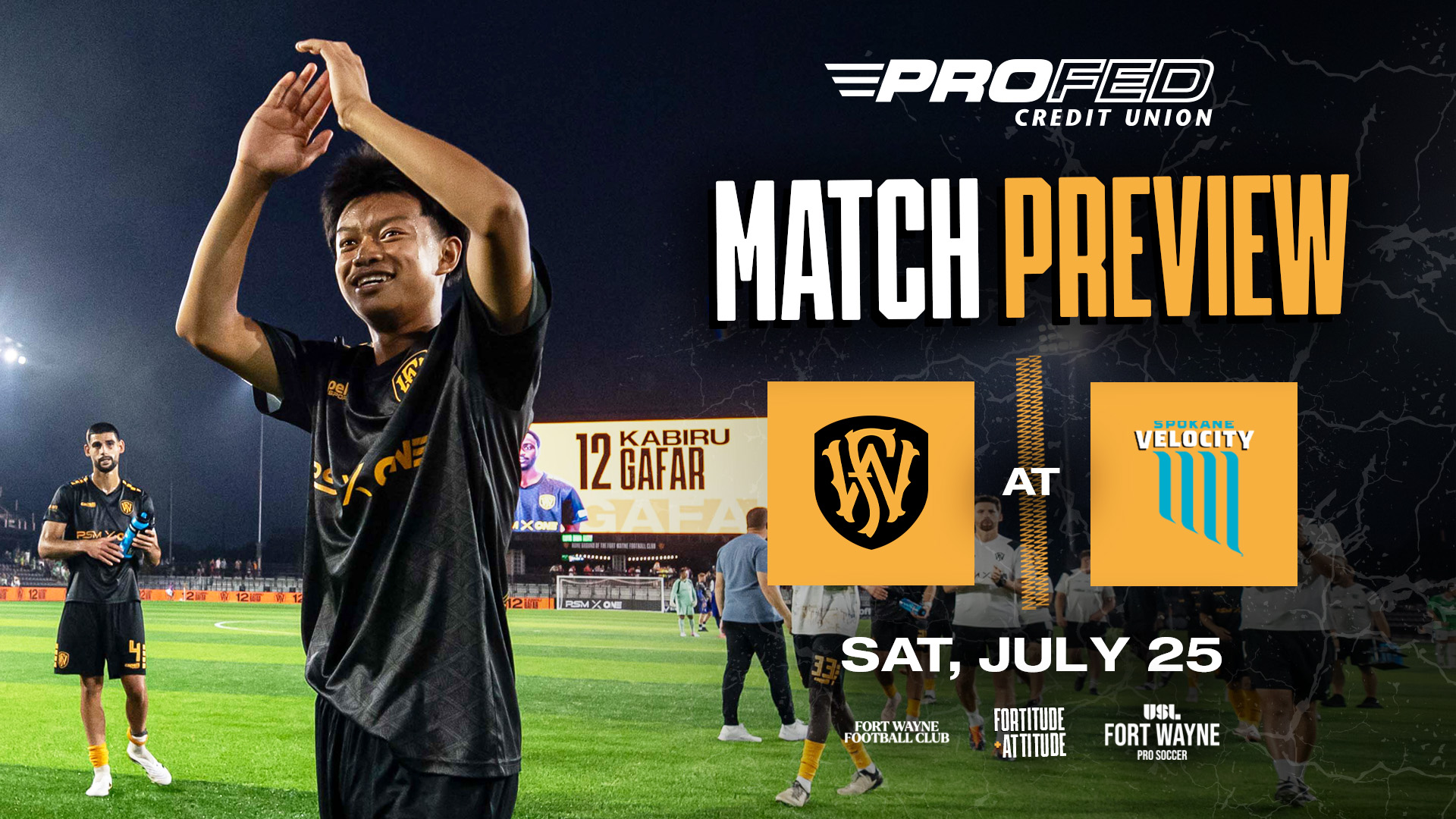 In wake of Johnny Aye’s league-record debut, Fort Wayne Football Club readies for match at Spokane Velocity FC featured image