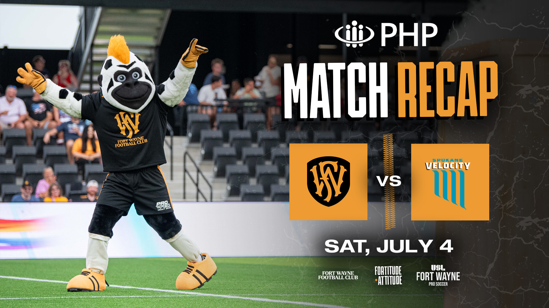 Incredible Fourth of July includes Fort Wayne FC's 3-0 victory, Taig Healy's record-setting goal, new mascot and fireworks featured image