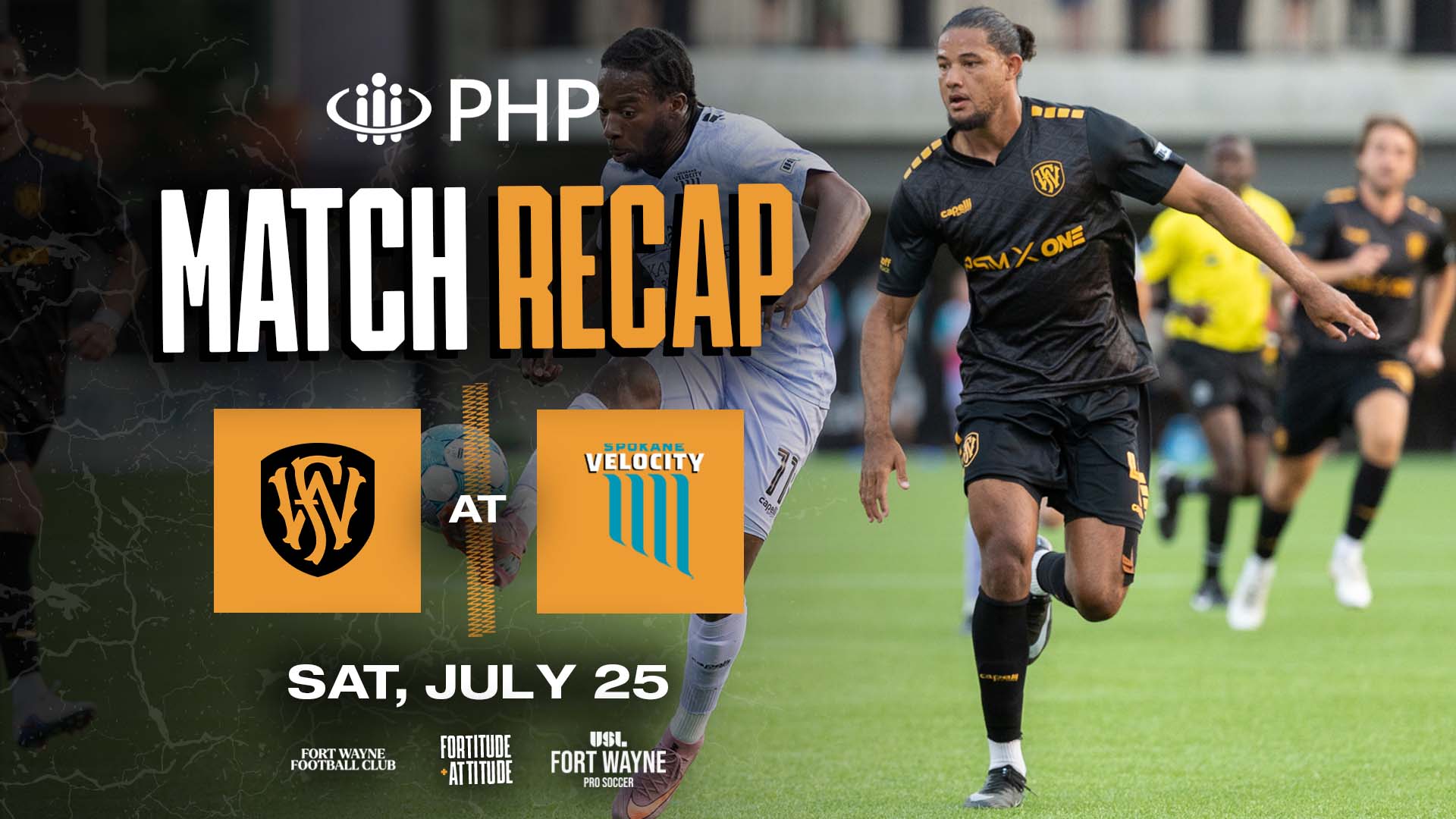 Jack Thomas scores for Fort Wayne Football Club, which succumbs to 2nd-half rally by Spokane Velocity FC featured image