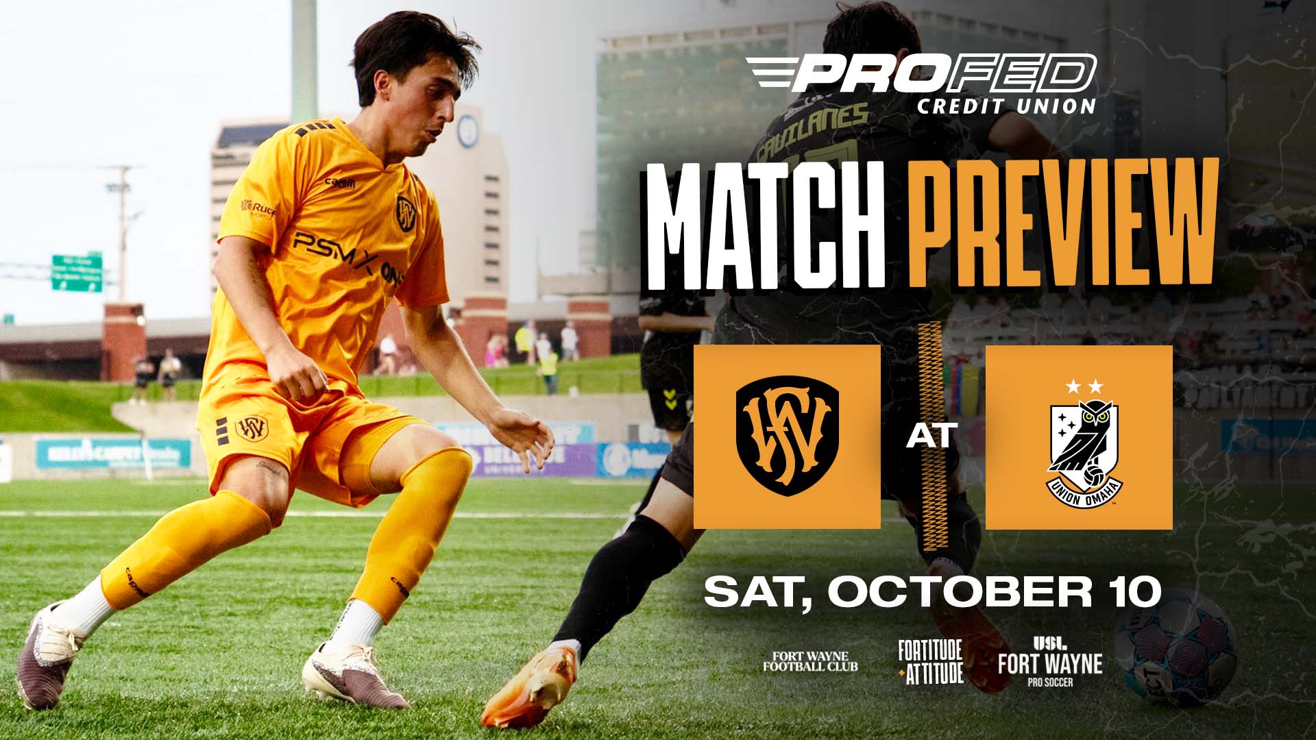 Autumn Gold & Black, chasing playoff berth, face league-leading Union Omaha on Saturday featured image